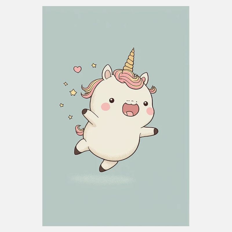 Bébé licorne joyeuse
