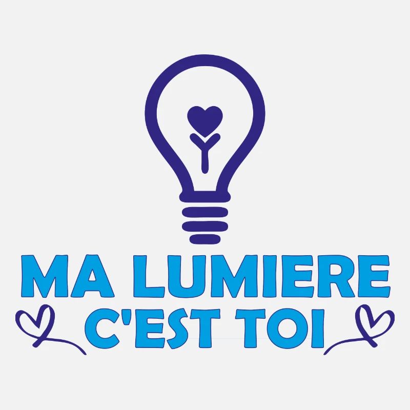 Saint Valentin Ma lumière c'est toi Cadeau Copine