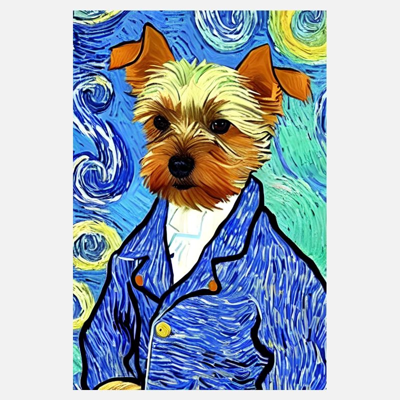 Yorkshire Terrier Van Gogh Style | Terrier lovers