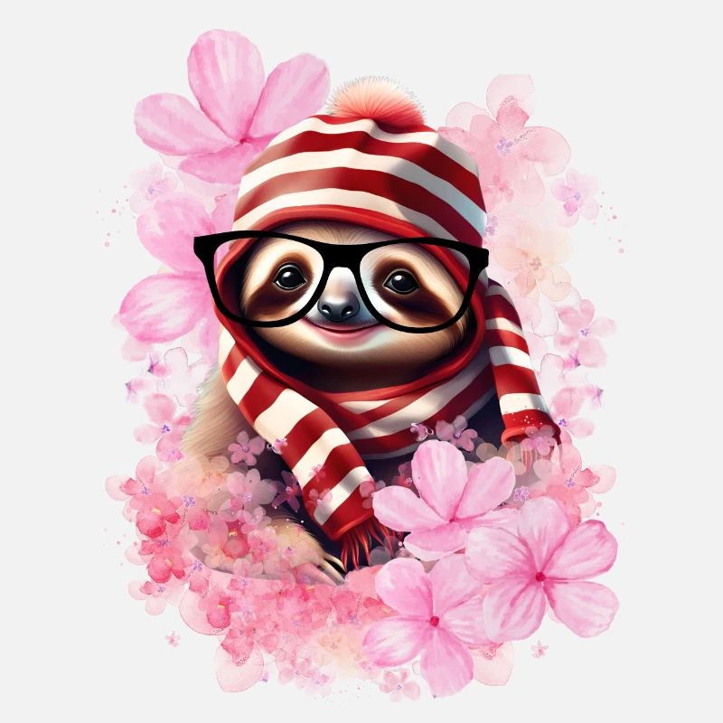 mignon SLOWN avec chapeau et écharpe