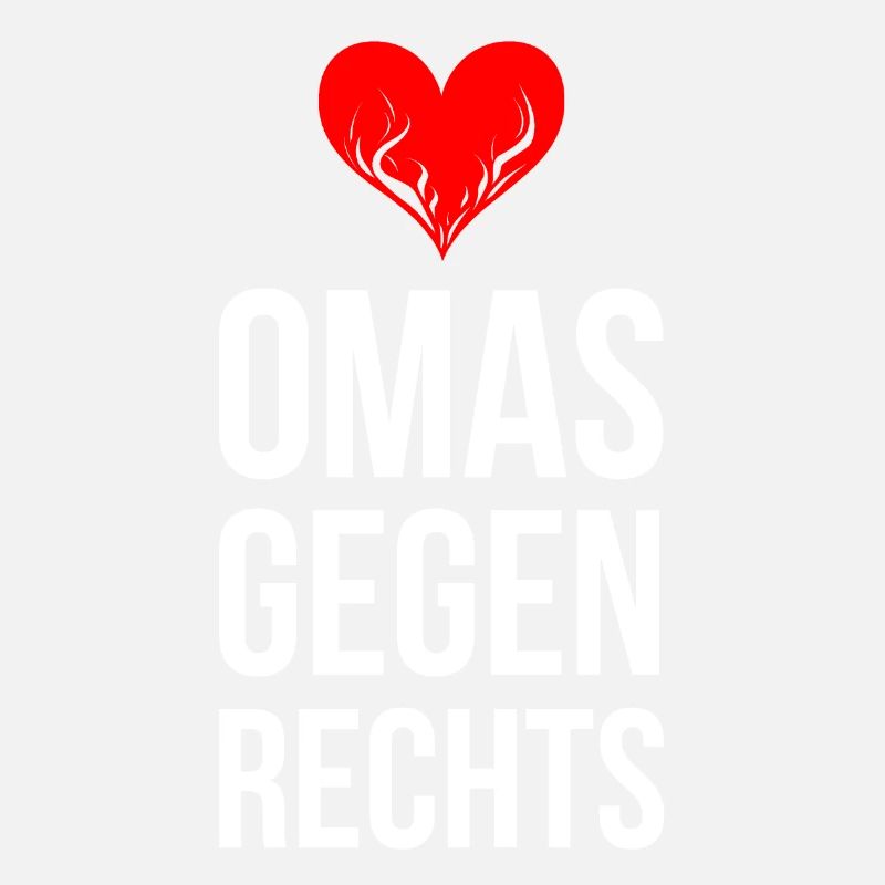 OMAS GEGEN RECHTS mit brennendem Herz