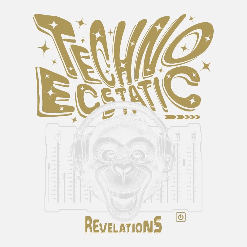 Techno Dancer Monkey DJ, T-Shirt