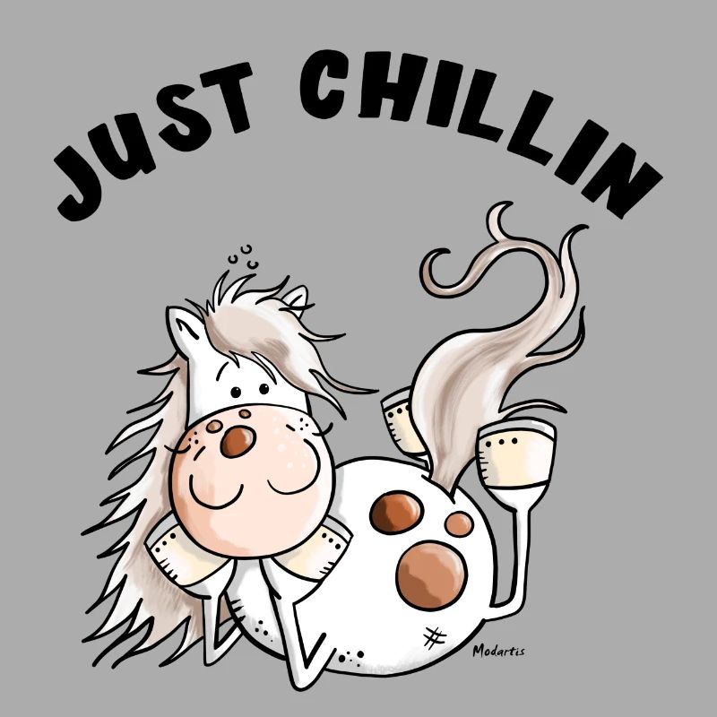 Chillendes Pferd - Comic - Pferde - Geschenk