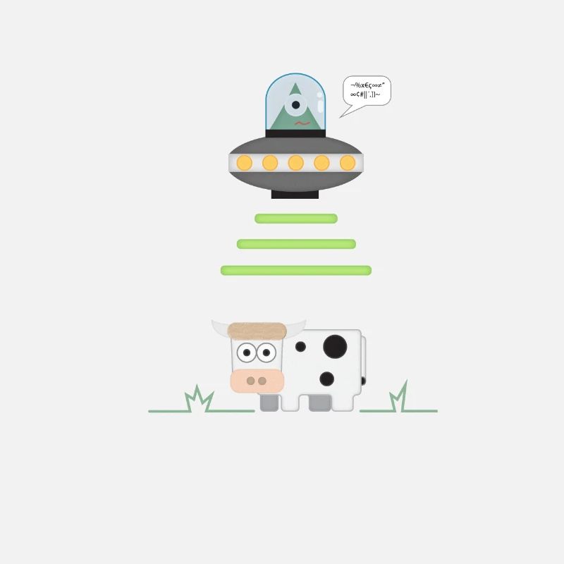 Vache enlèvement extraterrestre