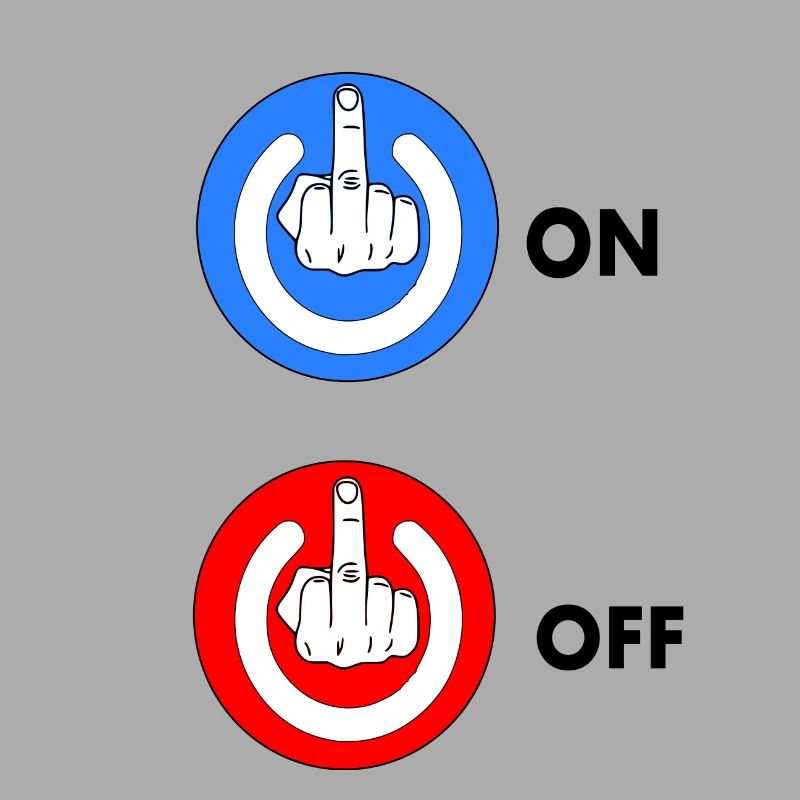 Dito medio ON e OFF