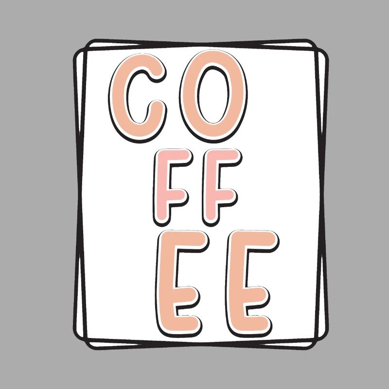 Kaffee Typo Panel
