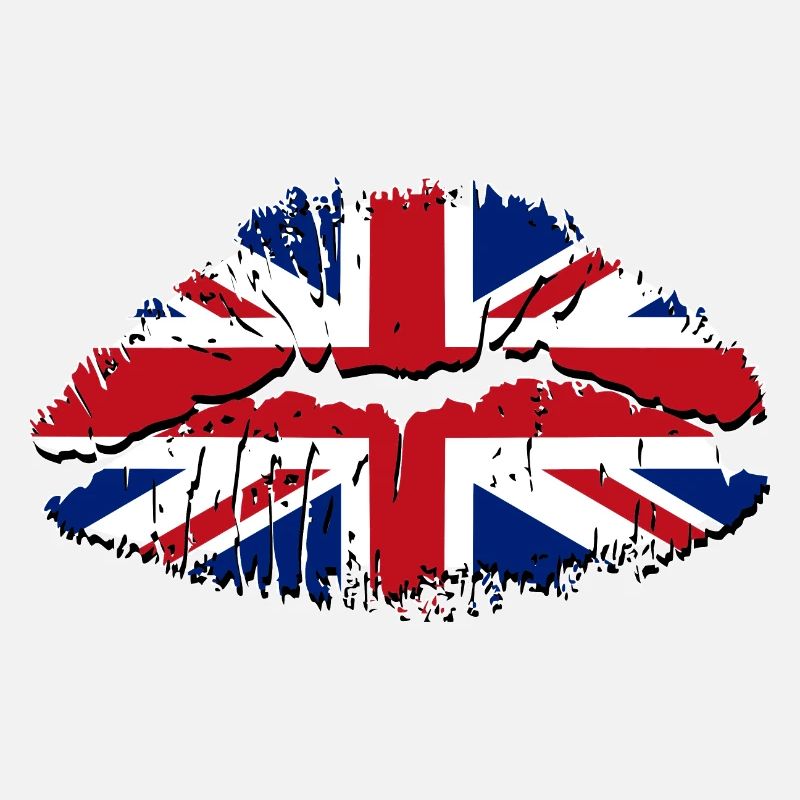 Lèvres Union Jack Pop Art