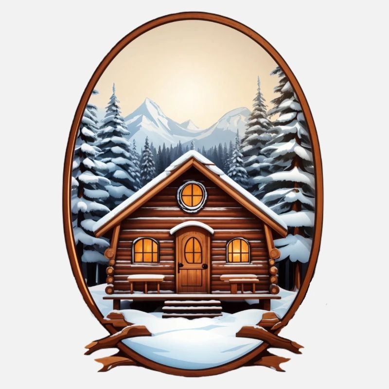 Cabane en bois, maison de Noël