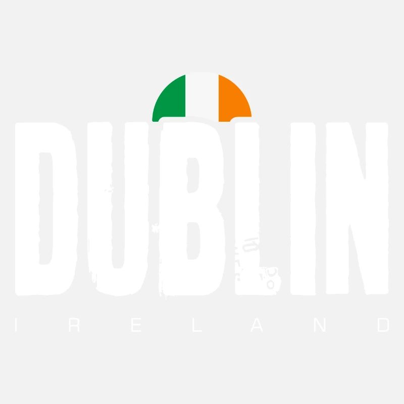 Dublin Bold Wordmark Irish Flag