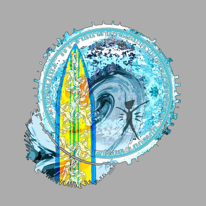 Vagues de surf Abstrait Impression d’art