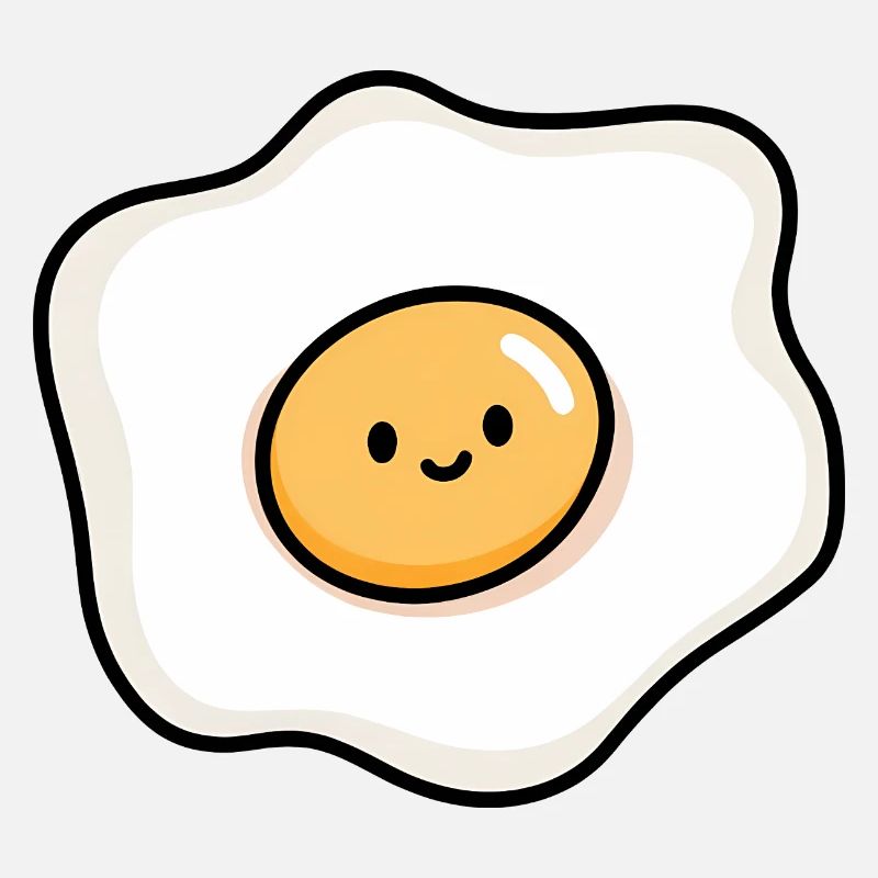 Cute Egg Ilustration Food Lover