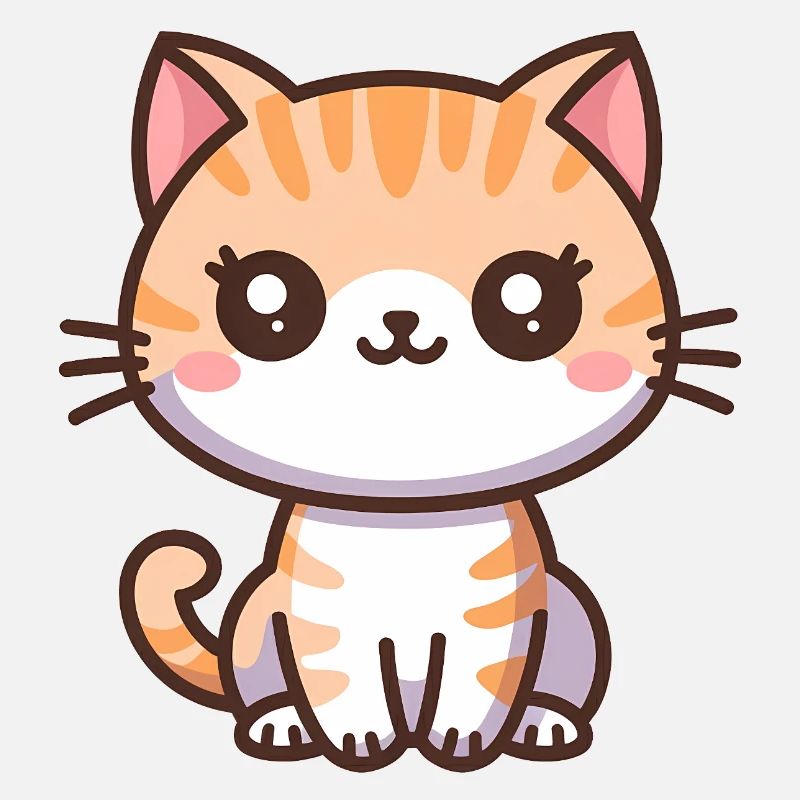 Chaton de dessin animé mignon