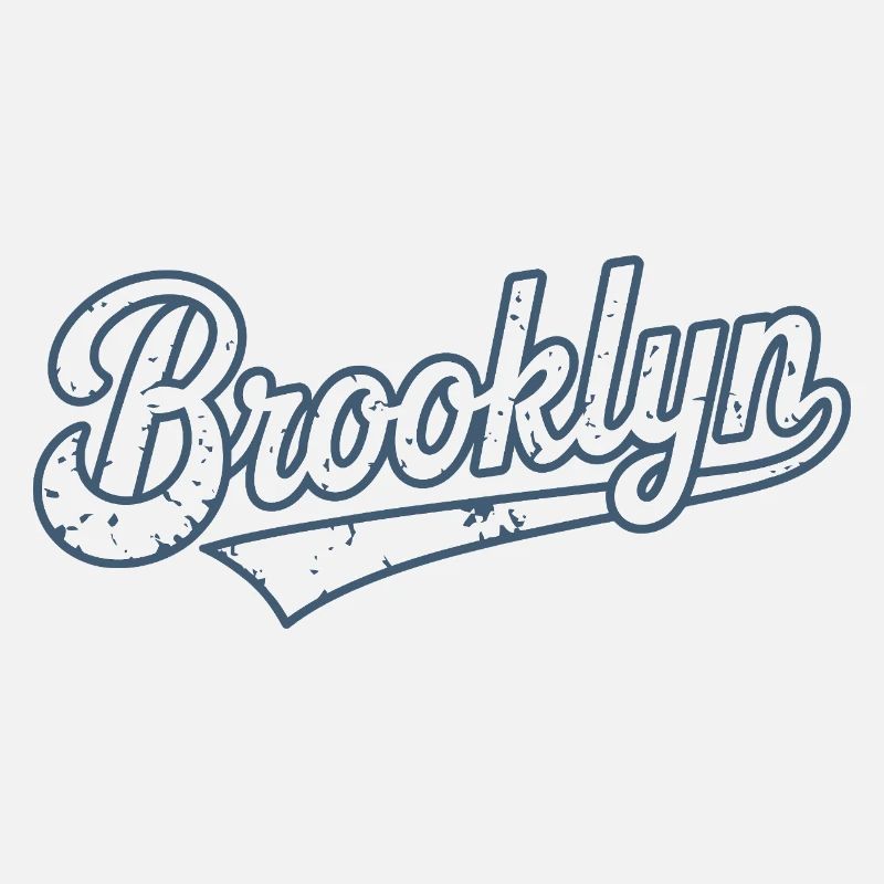 Typographie Brooklyn Vintage Effet Usé