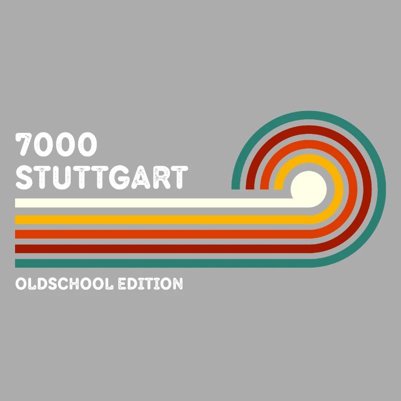 Stuttgart Retro Shirt 7000 Zip Code 80s