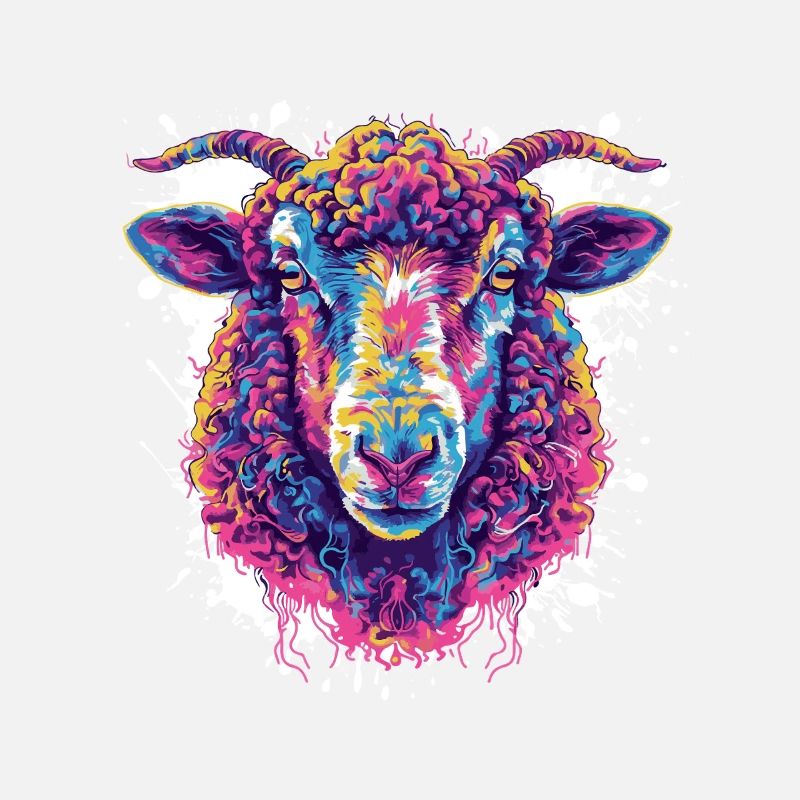 Colorful Shepherd Head Pop Art