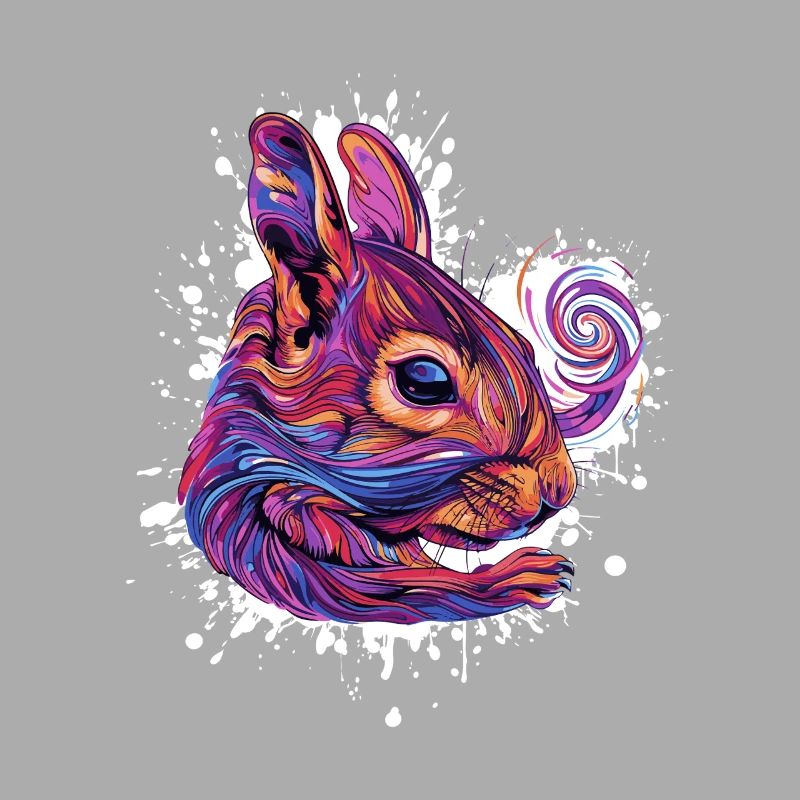 Psychedelic Squirrel Head