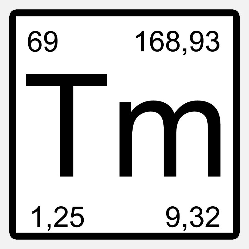 Conception des éléments de thulium