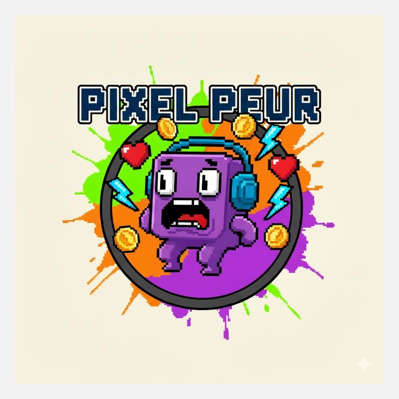 Pixel-Angst-Monster-Pixel-Kunst