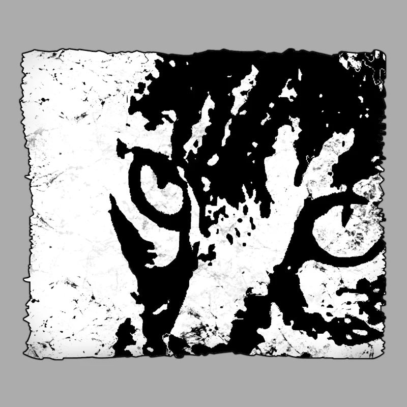 Kontrastiges Tierporträt Katze