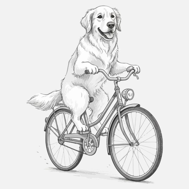 Chien Tailwind Rider à vélo