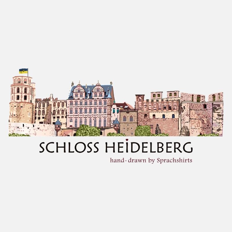 Dessin à la main du château de Heidelberg