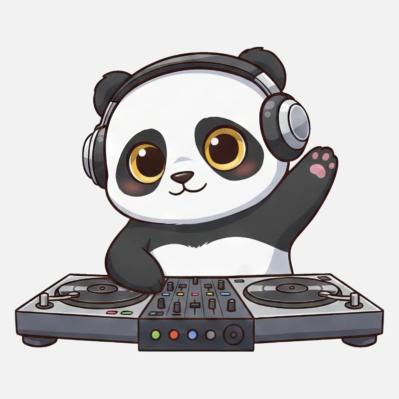 Panda DJ Musique Disco Techno Musique électronique de danse
