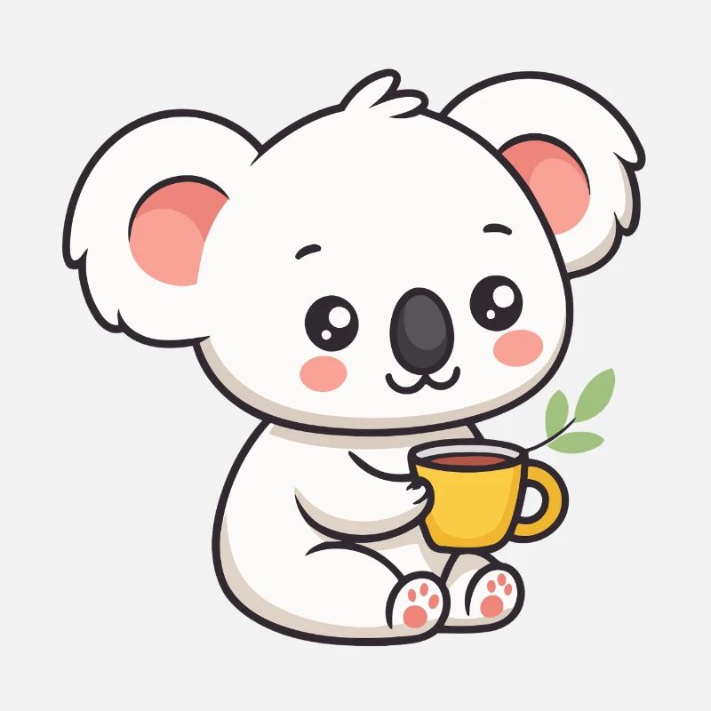 Sweet Koala with Tea