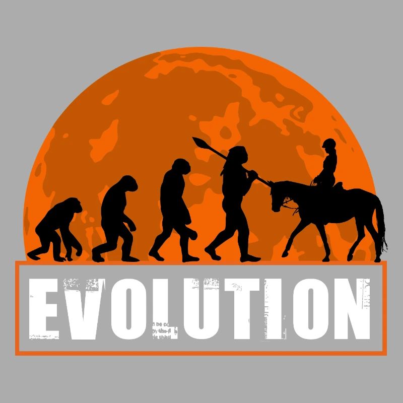 Evolution des Menschen Reitkunst