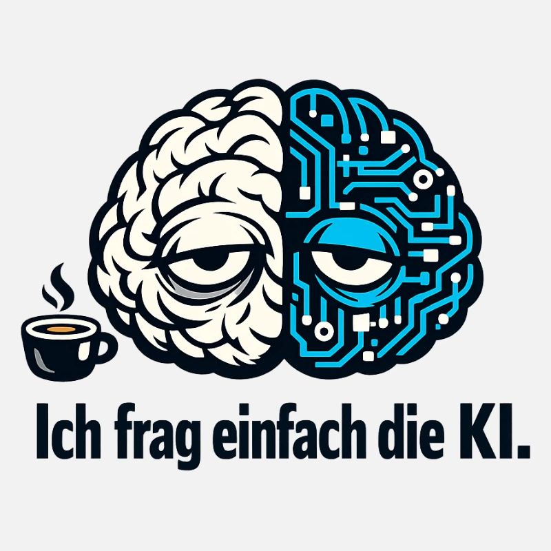 KI Humor Geschenk lustiger Spruch Künstliche Intel