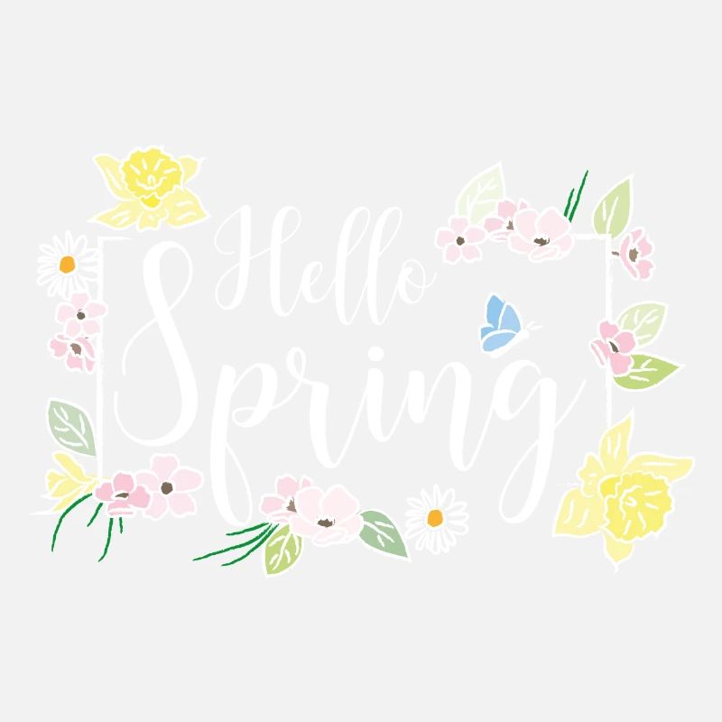 Hello Spring white