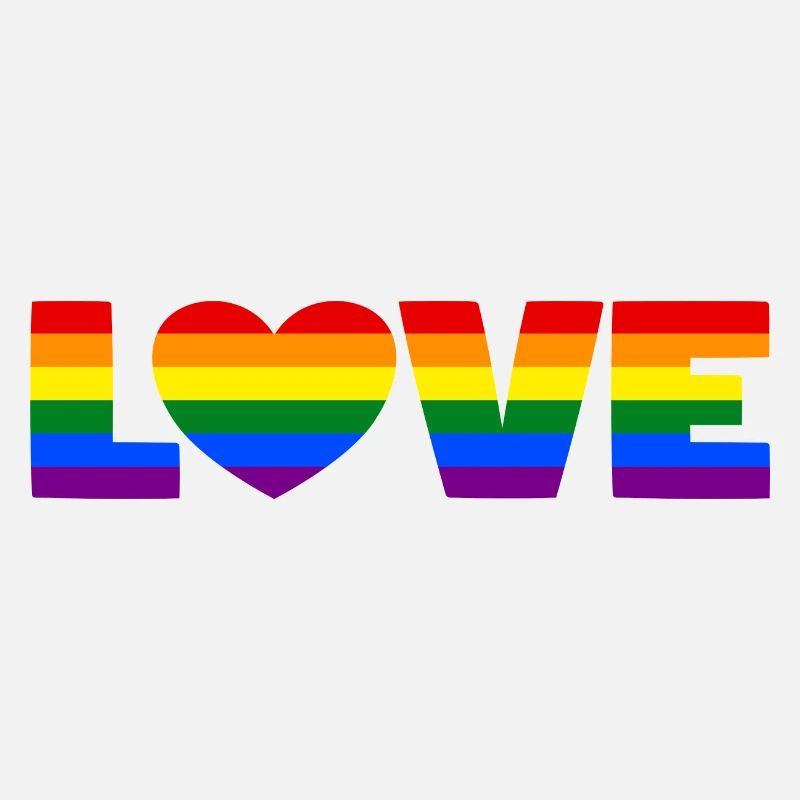 Pride Regenbogen Love Herz LGBT LGBTQ CSD Geschenk