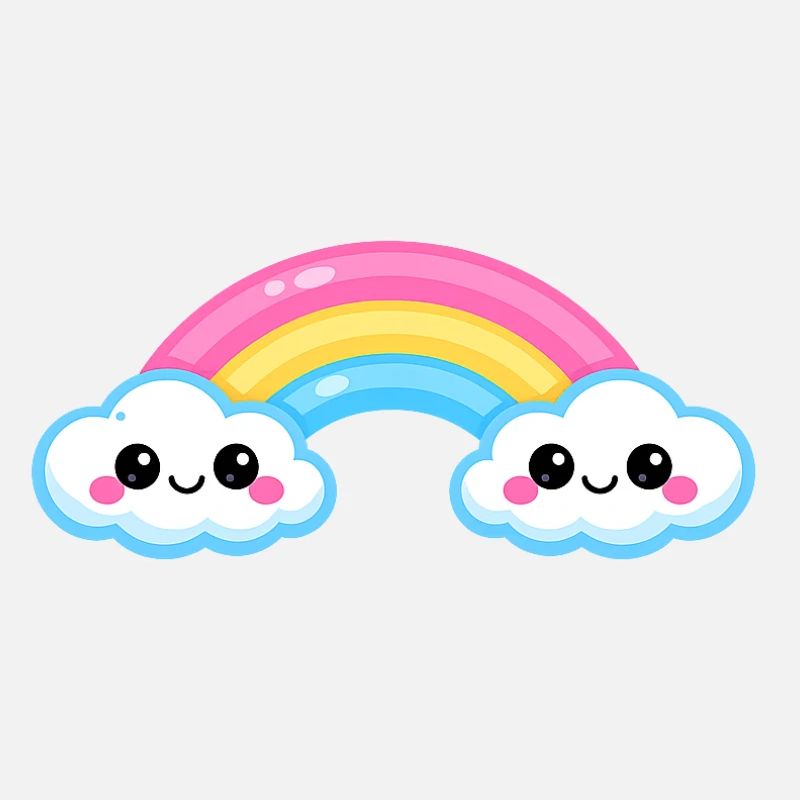 Cute Cloud Rainbow Duo