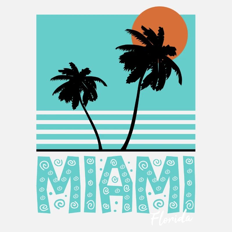 Miami Florida palm trees sun gift idea
