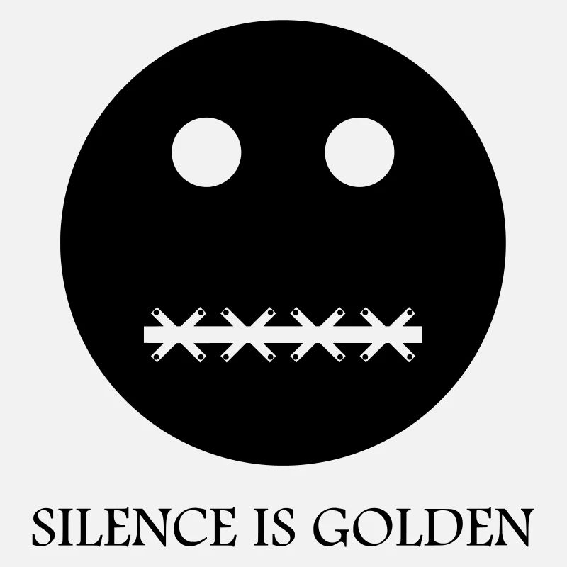 Schweigen ist golden - Bildunterschrift