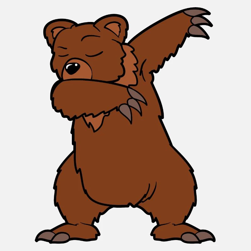 Dabbing Dab Tanzen Braunbär Bär