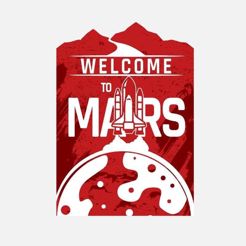 Rakete Mars Shirt Geschenk