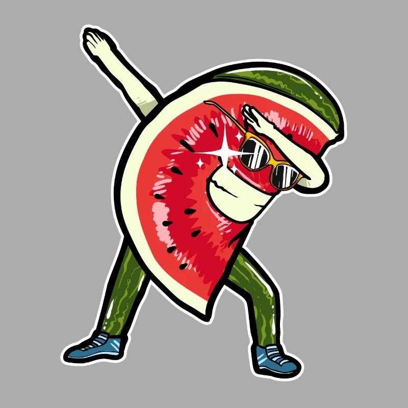 Dabbing Dab Dabbende Pastèque Melon Été