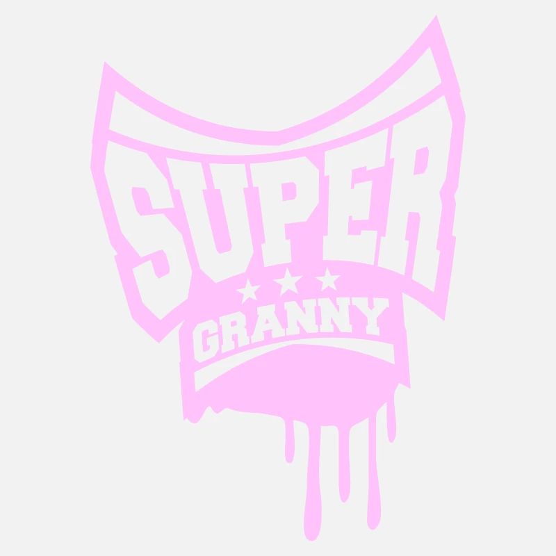 Super Granny Stempel Oma Graffiti Großmutter