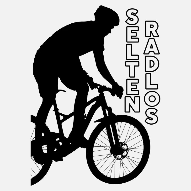 Selten RADLOS in schwarz mit MTB Biker