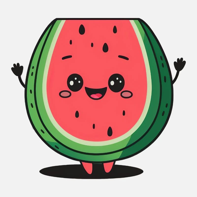 Pastèque Kawaii, pour les fruits sucrés