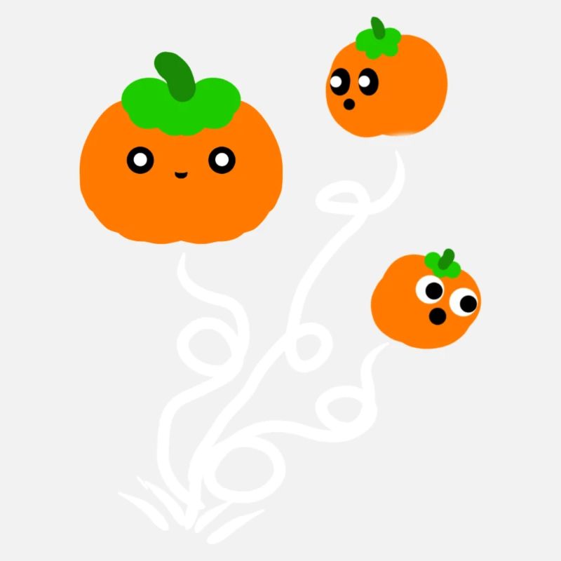 Cute Halloween pumpkins.