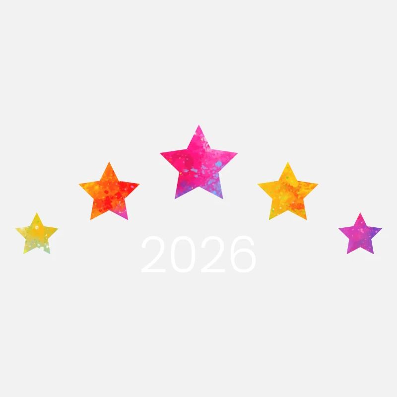 Wasserfarbene Sternenakzente 2026