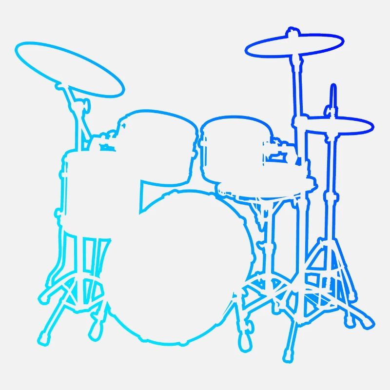 Drum Kit Herren Perkussionist Schlagzeug