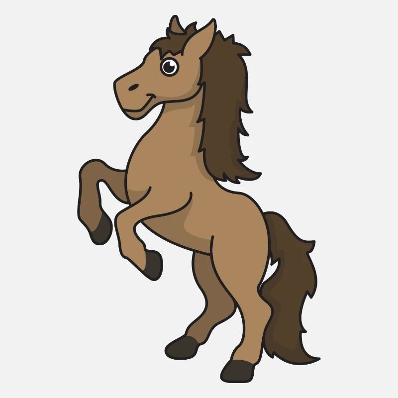Pferd Pferde Geschenk Comic reiten Reiter Tier