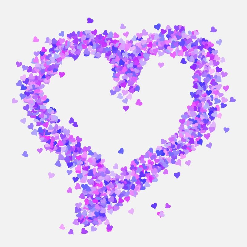 Coeur violet