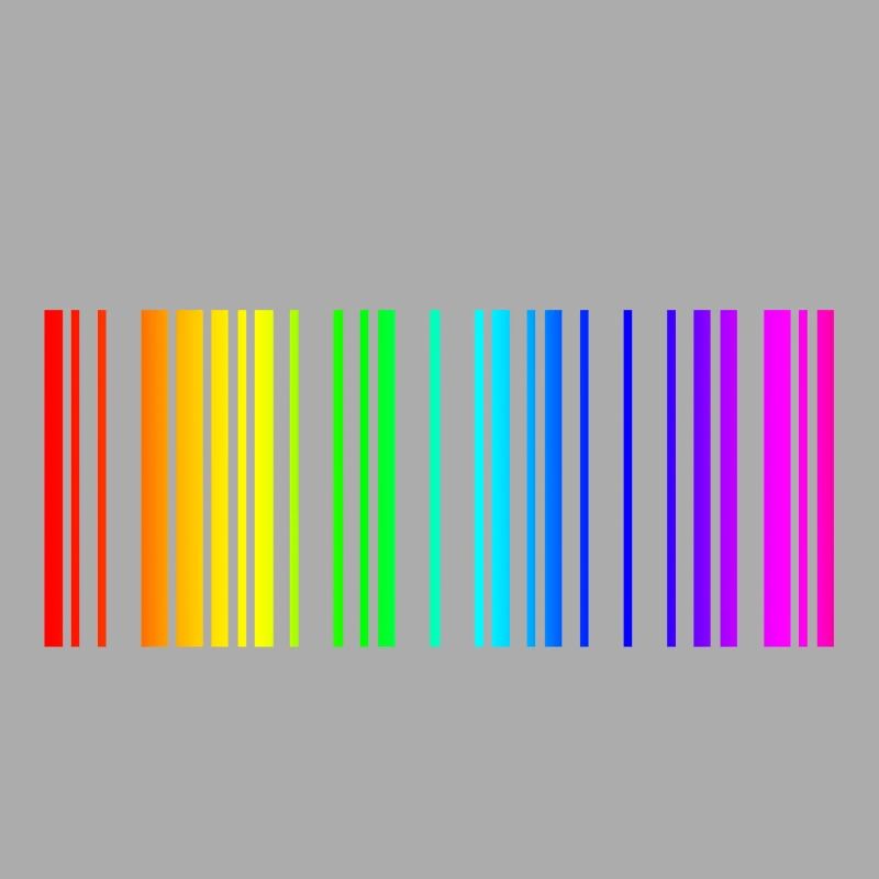 Regenbogen Barcode bunt Geschenk Idee
