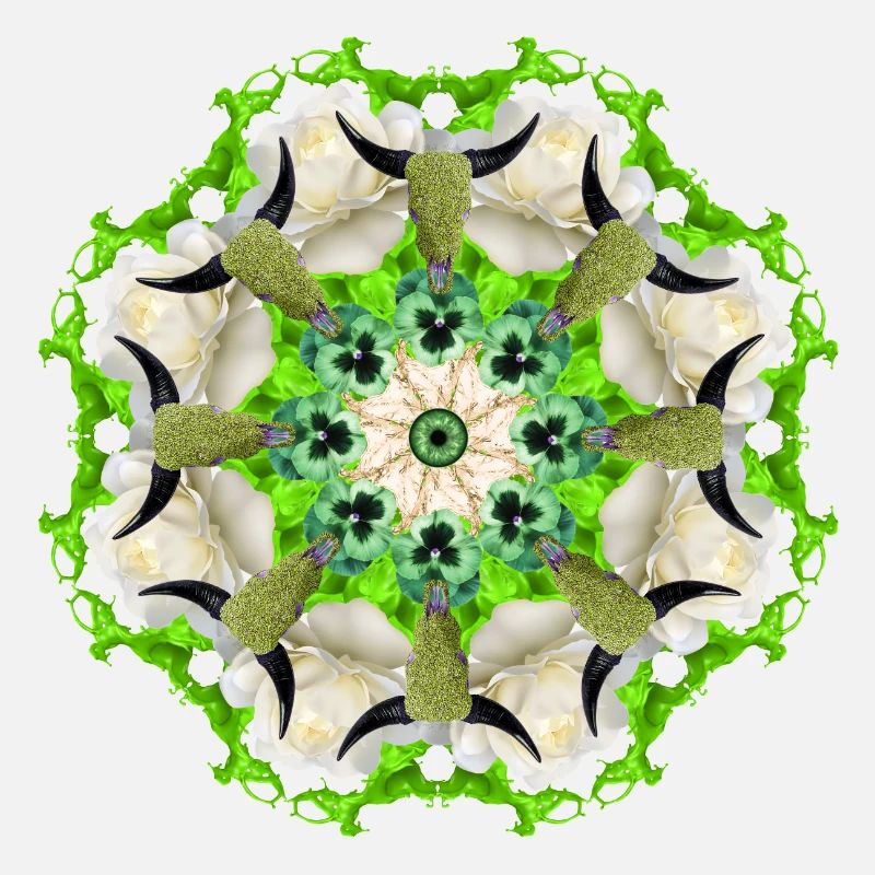 green cows mandala