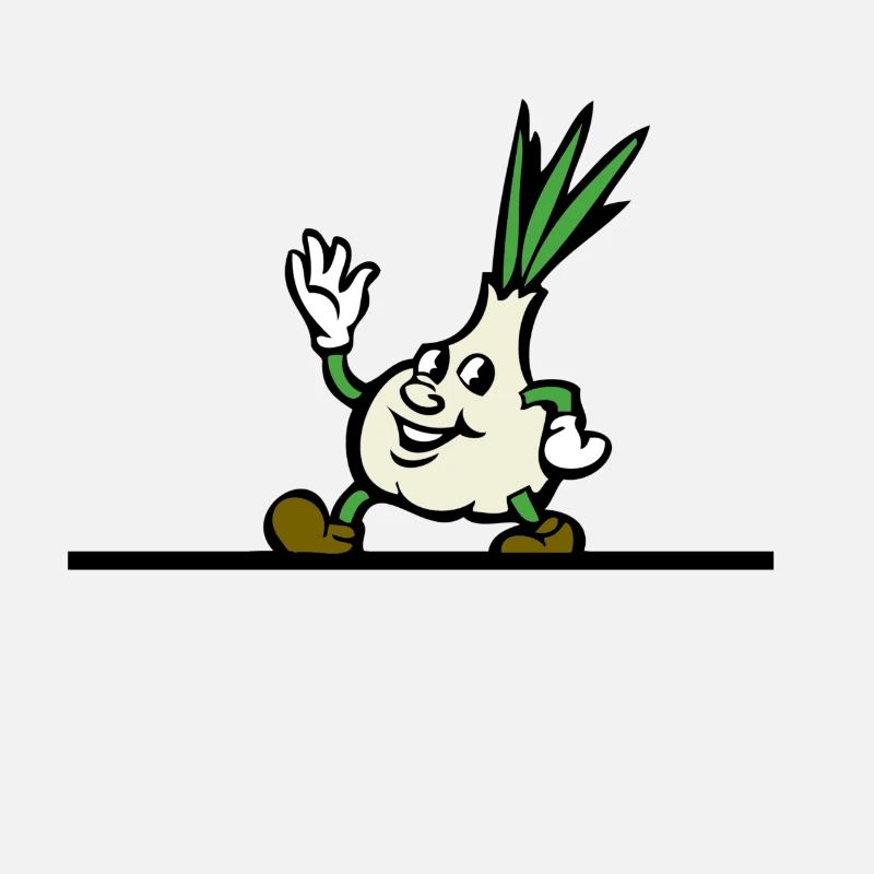 Garlic Knobi Knofi Leek Onion Gift