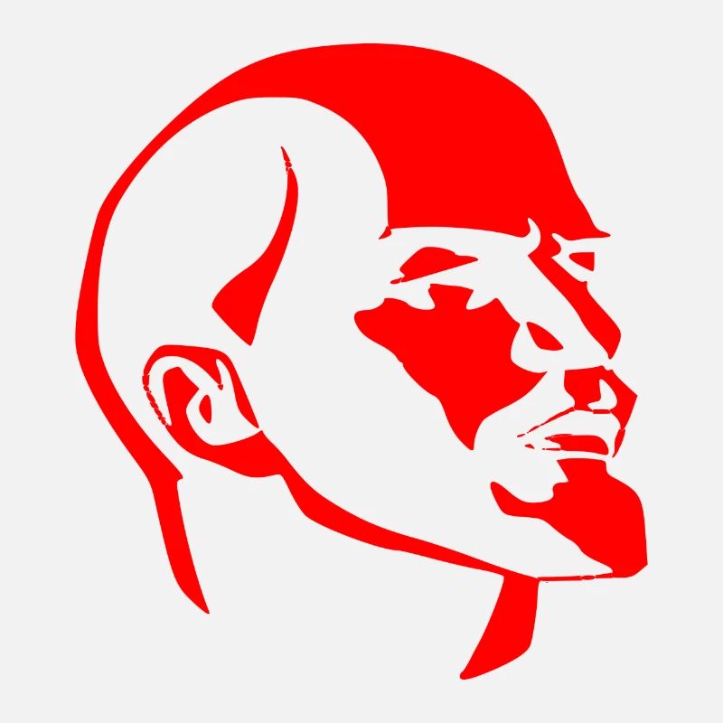 Kopf Lenin rot