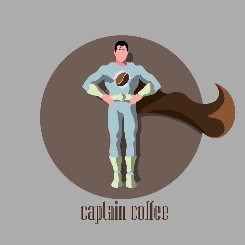 Captain Coffee - Superhero Geschenk Idee
